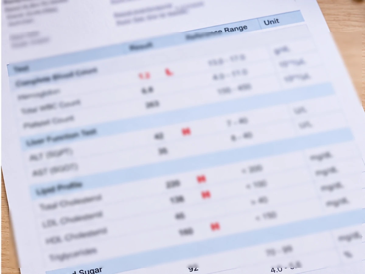 Sample report mockup
